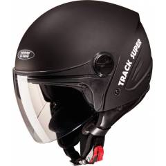 Studds Track Super Black Open Face Helmet, Size (Large, 580 mm)