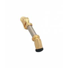 SmartShophar 5 Inch Zinc Gold Silver Daau Door Stopper, 50905-STPD-ZGS05