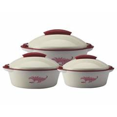 Milton Crisp Dlx Junior 3 Pieces Assorted Casserole Gift Set, M1005-MCD-IN