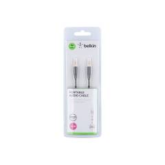 Belkin 2m Black Portable Audio Cable, F3Y117QE2M