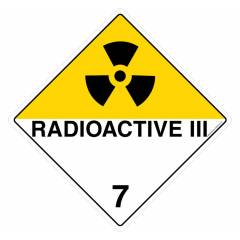 Safety Sign Store Radioactive-Iii 7 Sign Board, HW303-600PC-01