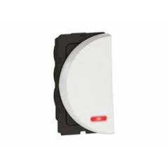 Legrand Arteor 6A 1 Way Round White Switch With Indicator (Left), 5733 02 (Pack of 20)