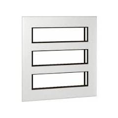 Legrand Arteor 3x8 Module White Square Cover Plate With Frame, 5758 00