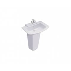 Cotto C-0146/C4116 HERCULIS Wash Basin with Pedestal, Colour: Ivory