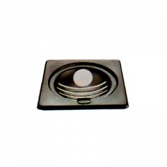 Jayna Topaz Gold TGS 140 DP H Glossy Floor Drain, Size: 140 x 140 mm