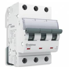 Crabtree Xpro 3A Triple Pole & Neutral C Curve MCB, DCMJCTNF003