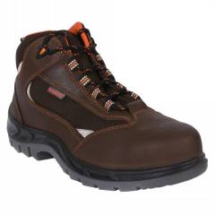 Karam FS 65 Steel Toe Brown Sports Safety Shoes, Size: 5