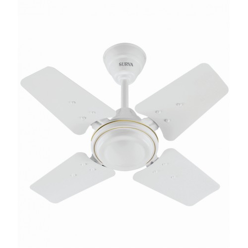 Buy Surya Sparrow 24 Inch White Ceiling Fan Sweep 600 Mm