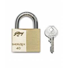 Godrej Sherlock Brass Padlock (3 Keys), 7672