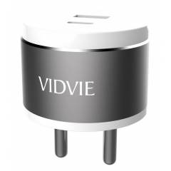 Vidvie 5V 3.4A Dual USB Port Travel Charger with 1m Lightning Cable, CHPLI2406t-i5GE