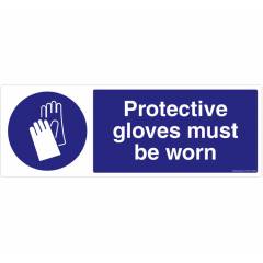 Safety Sign Store Protective Gloves must be Worn Sign Board, FS612-2159PC-01