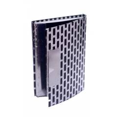 Heady Daddy Business Visiting, Debit, Credit & ATM Leather & Metal Case Silver Card Holder