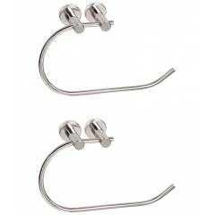 Abyss ABDY-0633 Glossy Finish Stainless Steel Towel/Napkin Ring (Pack of 2)