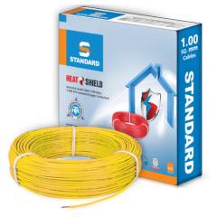 Standard 1 Sq mm 90m Yellow PVC FR Wire, WSFFDNYA11X0