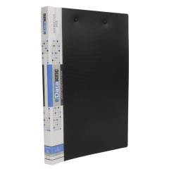 Dataking Black Double Clip File, Size: FC, DKPP201FBk (Pack of 3)