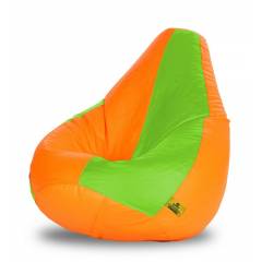 Dolphin DOLBXL-20 F-Green & Orange Bean Bag Cover without Beans, Size: XL