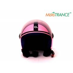 Mototrance Pink Track Super O2 Open Face Helmet