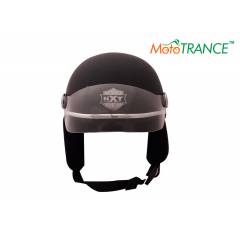 Mototrance Matte Black Jupiter Smart Rider Pillion Unisex Helmet