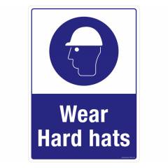 Safety Sign Store Wear Hard Hats Sign Board, FS659-A3V-01