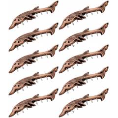 Doyours 10 Pieces Antique Copper Dolphin Design Key Hook Set, DY-0946