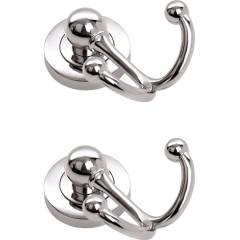 Doyours 2 Pieces Chrome Multipurpose Wall Hook Set, DY-0202
