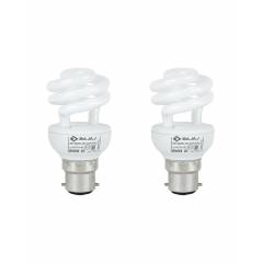 Bajaj 8W B-22 Miniz White CFL (Pack of 2)