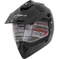 Vega Motocross Gloss Black Full Face Helmet, Size (Large, 600 mm)