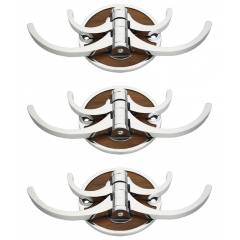 Abyss ABDY-1284 Stainless Steel Designer Wengy Multipurpose Hook (Pack of 3)