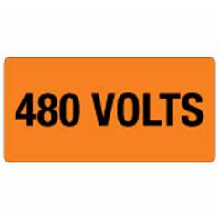 Safety Sign Store Marking Label-480 Volts Sign Board, ST236-A8V-01, (Pack of 10)