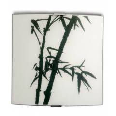 Philips QDS306 60W White Bamboo Square Wall Light (Pack of 2)