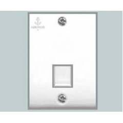 Anchor Penta Deluxe Telephone Jack With Shutter, 38455