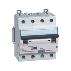 Legrand 10A DX³ 4 Pole RCBOs for AC Applications, 4112 04