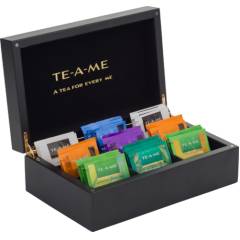 TE-A-ME 72 Tea Bags Collection with Wooden Chestlet