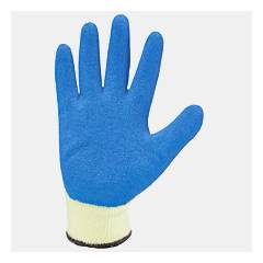 Mallcom 8 Inch Blue Latex Safety Gloves, L210B (Pack of 12)