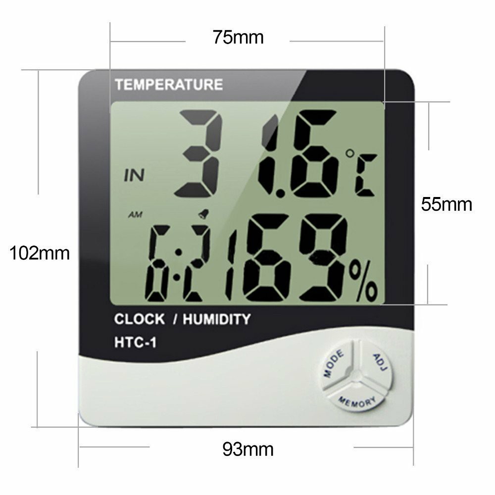 Buy Mcp Digital Room Thermometer With Humidity Indicator And