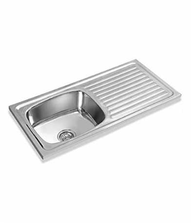 Buy Apollo As 22 Single Bowl Kitchen Sink With Drainboard Bowl