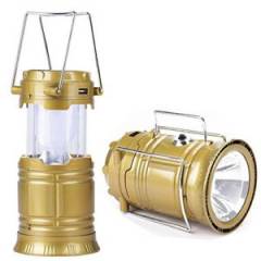 Homepro Golden Solar Rechargeable Lantern (Pack of 2)