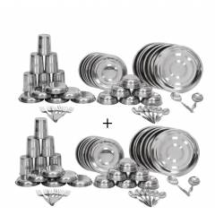 Scitek 44+44 Pieces Stainless Steel Dinner Set