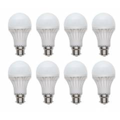 Homes Decor 9W B-22 Marykom LED Bulb (Pack of 8)