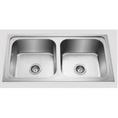 Jayna Apollo DBF 08 Matt Double Bowl Sinks, Size: 37.5 x 20 in