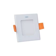 GM Plano 3W Warm Light Non-Dimmable Square Slim Panel Light, 3000 K