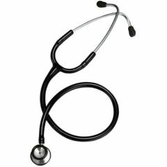 CardiacCheck Black Pediatric Stainless Steel Stethoscope