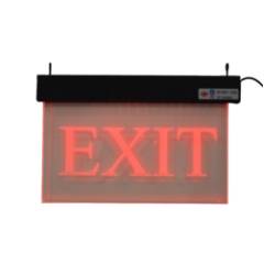 Rax Acrylic Red Exit Sign with Battery Backup, RT-EXIT-AI/SO1