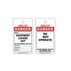 Asian Loto Do Not Operate Lock Out Tag, ALC-OSPL-W (Pack of 10)