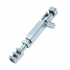 SmartShophar 8 Inch Stainless Steel Silver Square Section Tower Bolt, 64953-SPTB-SS08
