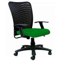 R P Enterprises Sapphire Medium Back Green Office Chair, Dimensions: 45x48x60 cm
