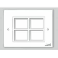 Cornetto 8 Module Modular Gang Box Plate 5x5, 626 (Pack of 10)