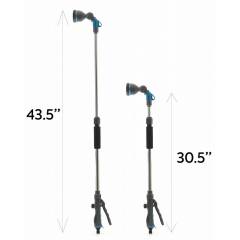Zephyr 8 Mode Telescopic Water Wand with Ergoflow & Adjustable Length