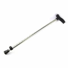 S&S Height Adjustable Stainless Steel Single Walk Stick