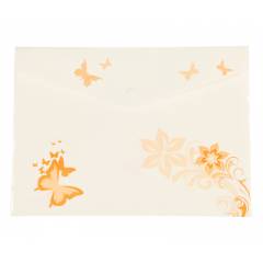 Saya SY409 Yellow Document Bag Clear Bag Butterfly, Weight: 30 g (Pack of 12)